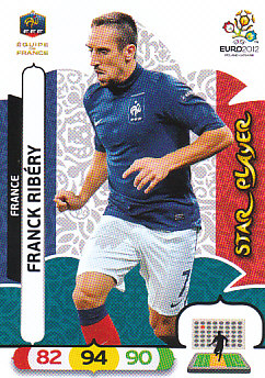 Franck Ribery France Panini UEFA EURO 2012 Star Player #87